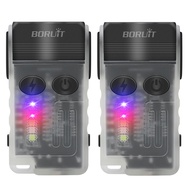 BORUiT V20 180Rotation Powerful LED Flashlight Keychain USB-C Rechargeable Spotlight Camping Fishing