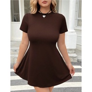 Plus Size Brown Dress 1XL