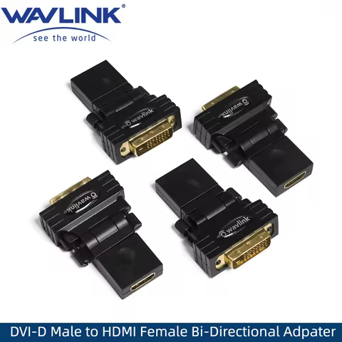 Wavlink HDMI to DVI Bidirectional Converter Video Graphics Display Adapter 1080P HD for Displaylink 
