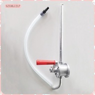 [szxmkj2lp] Drum Rotary Hand Pump Aluminum Oil Transfer Pump with Suction Tube for Vehicle Engine Oi