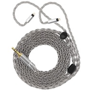 GEEKRIA Apollo สายเคเบิลอัปเกรด IEM ชุบเงิน0.78มม. 2-Pin เป็น3.5มม. สายทดแทนเข้ากันได้กับ7Hz Zero:2 