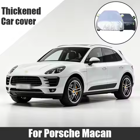 For Porsche Macan Full Car Cover Side Zipper Design Waterproof Dustproof Sun Protection Outdoor Vehi