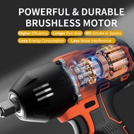 Best KAFUWELL PA4514H High-power Brushless Electric Wrench 20v Lithium Battery Impact Wrench