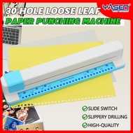 30 Holes Hand-Pushed Hole Puncher A4 Paper Multi-Function Binder Push-Pull Hole Puncher KM-2330