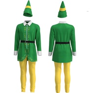 [Ready Stock] Elf Green Costume Christmas Costume Children Christmas Elf Costume Parent-Child Costum