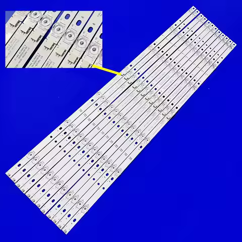 New 12pcs/Kit LED Strips 70PUS7505/12 70PUS7805/12 70PUS6554 LB7000K V0_01 LB7000K V0_02 D7-70ES09-3