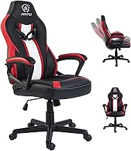 Gamer Chair, Gaming Chair for Teens Adults, JOYFLY Silla Gamer Video Game Chairs Ergonomic Office PC Chair with Lumbar Support(Black-Red)