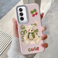 Casing hp for OPPO Reno 12 5G Reno 12F 5G F27 5G Case Cherry Bear Pattern Casing HP Cesing Silicone 
