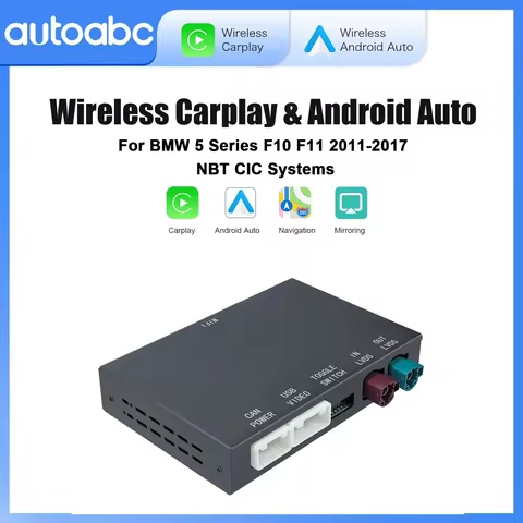 Wireless CarPlay Android AUTO For BMW NBT CIC System For BMW 5 Series F10 F11 2011-2017 NBT CIC Syst