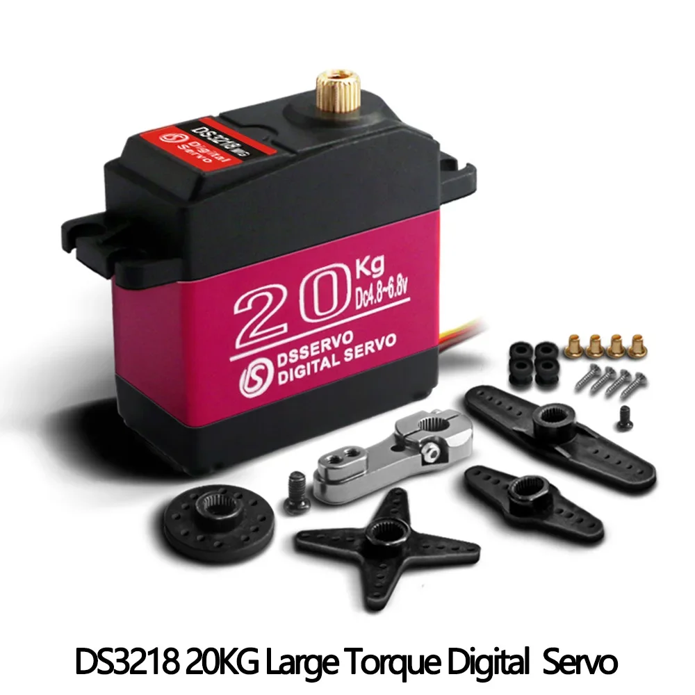 Dsservo DS3218 20KG Digital Servo High Torque Full Metal Gear High Speed Waterproof RC Servo for 1/8