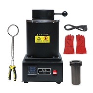 【In Stock】 Gold melting furnace with crucible, gold, silver, copper and aluminum melting furnace for