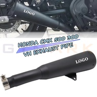 For Honda Rebel CMX300 CMX500 2017 2018 2019 2020 Slip On Motorcycle Exhaust Pipe VH Escape Modified Muffler Link Pipe