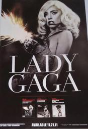 ★珍藏款 Lady Gaga 女神卡卡 // 超人氣魔神麥迪遜花園廣場演唱會2011年發行【絕版海報女神卡卡早期專輯海報