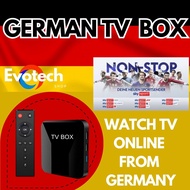 กล่อง Android TV พรีเมียม + ช่อง GERMAN ทีวี แพ็คเกจ IPTV 1 ปี สัญญาณดีไม่สะดุด ใช้ได้กับทีวีทุกรุ่น