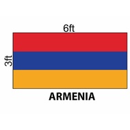 Armenia Flag 3x6ft, Bendera Armenia 3x6ft, Polyester