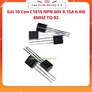 [Embedded Programming A-Z][G161] Pack of 20 C1815 NPN 60V 0.15A 0.4W 8MHZ TO-92