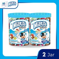 2 Jar Max Milkita Permen Susu Lolipop - (1 Toples Isi 30Pcs)