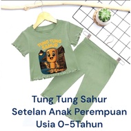 Tung Tung Sahur Clothes Set for Girls Ages 0-5 Years