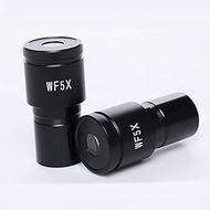 2PCS WF5X/20mm Biological Microscope Eyepiece Wide Angle Microscope Lens Biology Accessories Medical