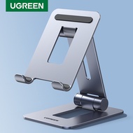 UGREEN Cell Phone Stand Desk Liftable Adjustable Aluminum Mobile Tablet Holder Compatible for iPhone 15 14 13 12 Pro Max, iPhone 11 X SE XS XR 8 Plus 6 7 6S Samsung Galaxy Note20 S22 S21 S9 S8 S7 Smartphone for 4.7-7.9 Inch Phone