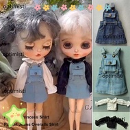 OPTIMISTI Doll Princess Shirt, Fashion DIY Accessories Pocket Jeans Overalls Skirt, 7 Styles Casual 