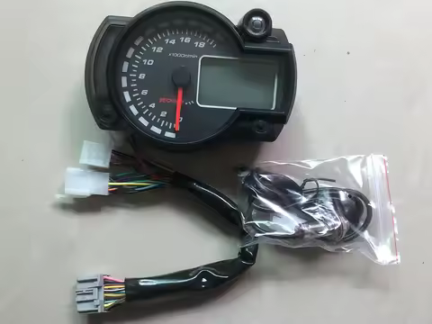 Universal KOSO LCD Digital Motorcycle Odometer Speedometer Meter Instrument Adjustable MAX 299KM/H 7
