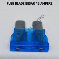 (5 Pcs) Large Blade Fuse 15 Ampere 15A - Plug-in Fuse - Car Fuse - Fuse