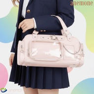 ANEMONE Clear Ita Bag, with Removable Insert Multi Pocket Idol Fans Handbag, Spacious Interior Detac