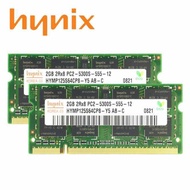 DDR2 (2020)Hynix 4GB(2X2GB) 667Mhz หน่วยความจำ PC2-5300S สำหรับหน่วยความจำ RAM ของแล็ปท็อป1.8V