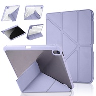 Acrylic Case For 2022 iPad Air 5 Case For iPad 9.7 5/6th 2021 iPad 10.2 7/8/9th Generation Air 4 10.9 Pro 11  mini 6 with Pen Holder Cover