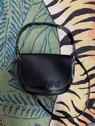 GANNI BLACK BANNER BAG