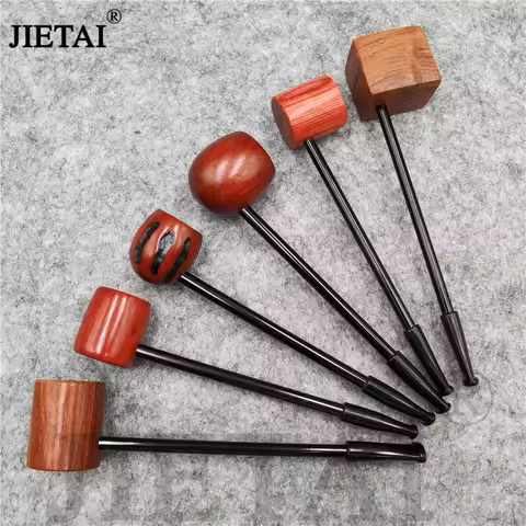 Portable Wooden Popeye Pipe Straight Type Retro Sailor Tobacco pipe Wood smoking pipe Handmade Pract