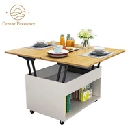 Coffee Table Foldable Lifting Table Multifunctional Extendable Dining Table Movable On Wheels Nnt8 X