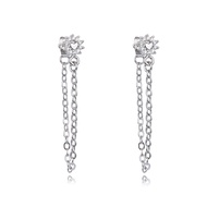Agate 99e Anting Titanium Wanita Anti Karat Dan Anti Luntur Asli Dewasa Panjang Silver Jewerly Ori T