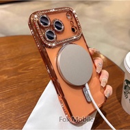 Diamond Wireless Charging Case For iPhone 17 17Pro 17Air 17Promax Shockproof 062