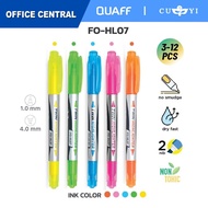 FlexOffice Highlighter Pens FO-HL07 3pcs/12pcs Twin Nib | OCT