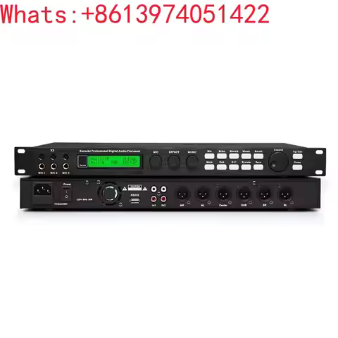 X5 preeffect digital preamplifier effect mixer professional audio processor karaoke KTV comes with c