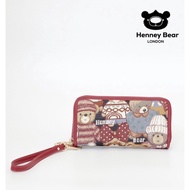 Henneybear HW-061 cute Long Wallet 2 Zippers Can Hold A Lot Of Things Full Function In One