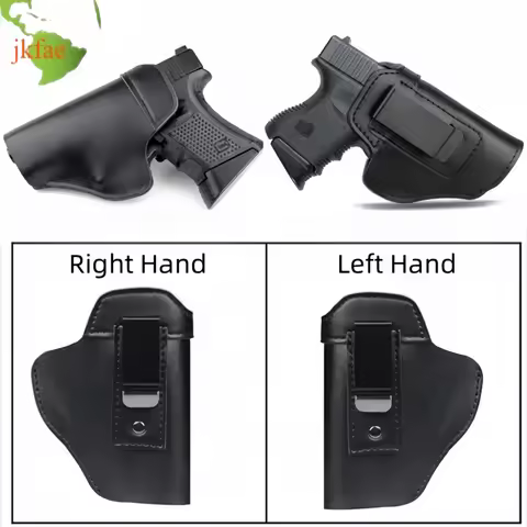 NewLeft RIGHT Tactical Leather Holster for Concealed Carry Airsoft IWB Gun Holsters for Glock 17 19 