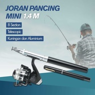 (pengiriman Jakarta) pen fishig alat pancing 1 set  reel joran pulpen Balight Pena mini kecil