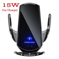 Ready stock SG 15W Q3 /C3 Wireless car Charger 15W Qi Fast Charging Auto Touchscreen Car Charger Mou