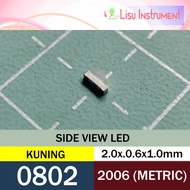 0802 (2006 Metric) Side View LED SMD 0805 YELLOW
