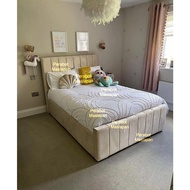 Velvet Bed Katil Divan Bed Add On Foam Mattress