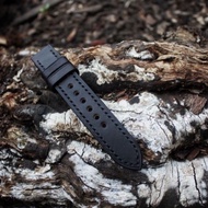 Black leather watch strap premium/cervos leather watch strap genuine leather watch strap 18mm 20mm 2