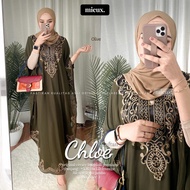 Kaftan Ceruti Chloe Super Aplikasi Bordir Best Seller/ Baju Kaftan Muslim/ Gamis Kaftan Pesta Mewah Kekinian/ Baju Pesta Kaftan Wanita Bahan Ceruti Best Seller All Size Up To Jumbo