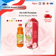 Ameen Hadiah Korporat Premium Doorgift Pekatan Kordial Berperisa 840ml Kordial Oren Kordial Anggur K