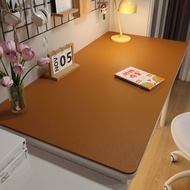 [Ready Stock Immediate Shipping] Student Desk Mat Study Computer Desk Mat Leather Simple Solid Color Desk Mat Oil-Proof Table Cloth Anti-Slip Anti-Di