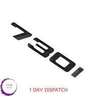 730i MATT BLACK REAR BOOT LID TRUNK BADGE EMBLEM LETTERING FOR BMW 7 SERIES