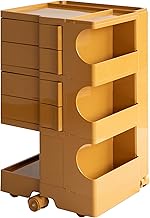 Miyatake Seisakusho WG-H004 YE Multi-Wagon, Pluna, 4 Sided Storage Wagon, with Casters, Push Type, S