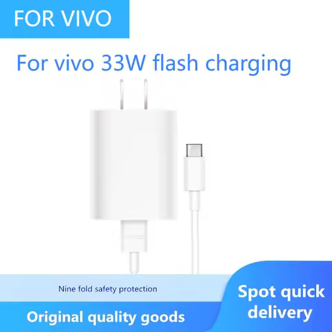 Vivo 33W Flash Set X30 Fast Charging X50/X60/S7 Mobile Phone Iqoneo Dual-Engine Charger Universal Ge